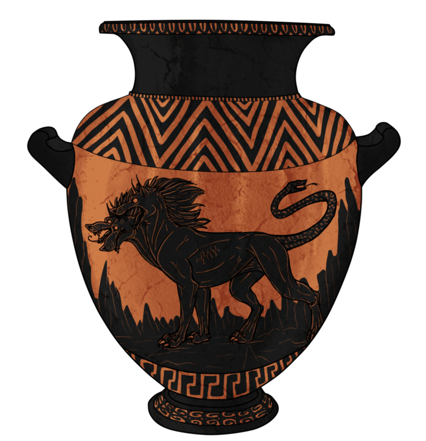 Greek Pottery Art PNG Images HD