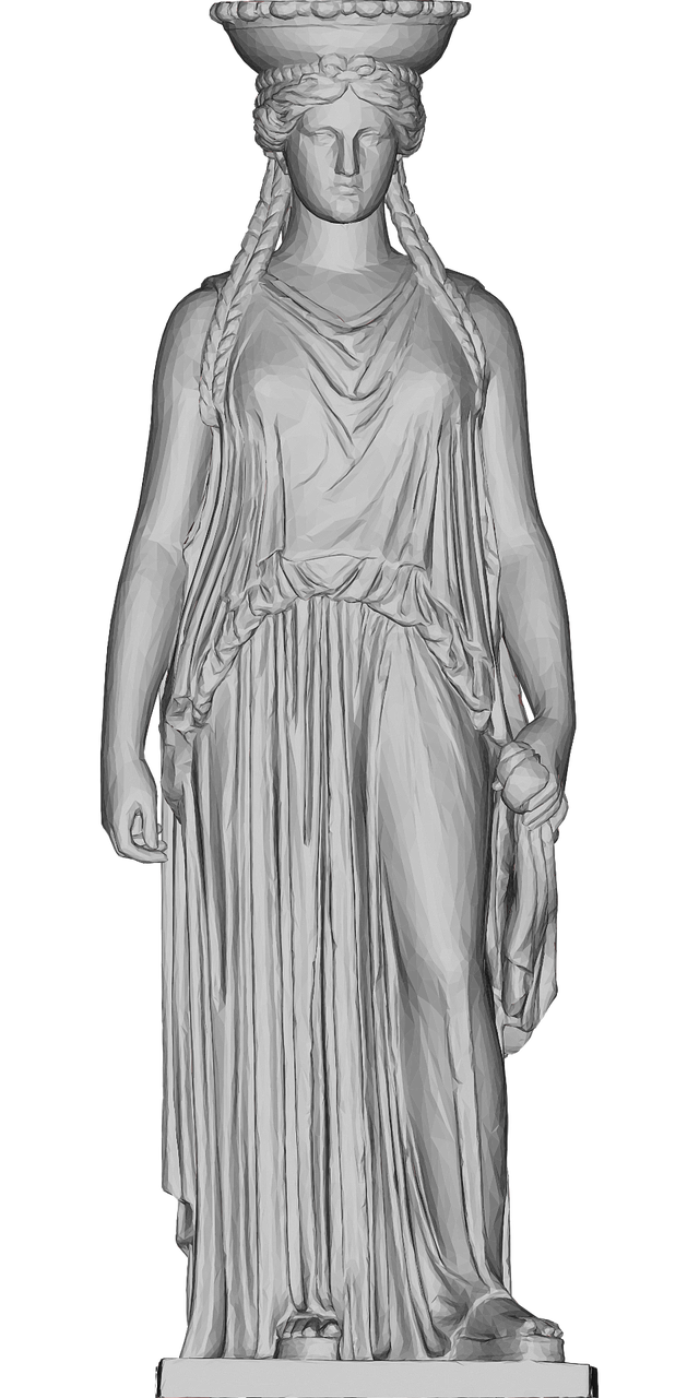 Greek Sculpture Art Background PNG