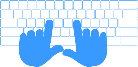 Hand Keyboard PNG Clipart Background