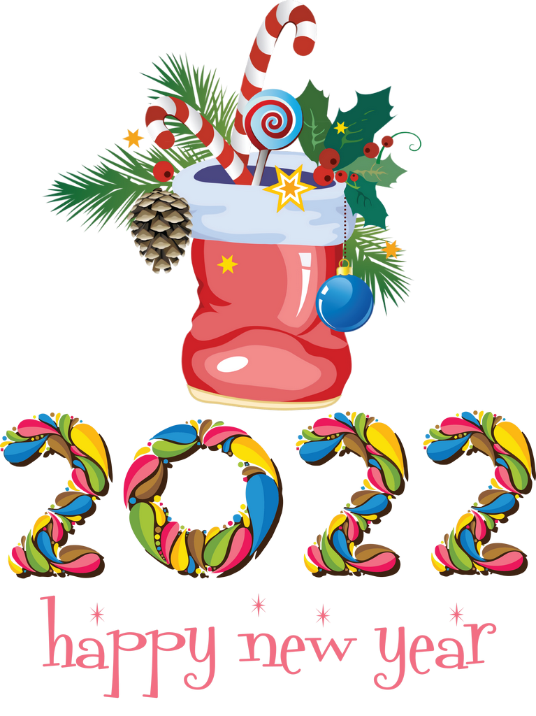 Happy New Year 2022 прозрачный файл
