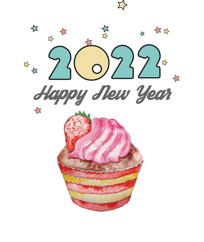 Happy New Year 2022 прозрачный PNG