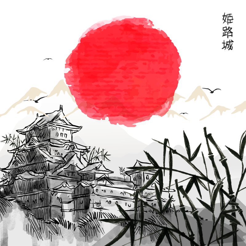 Japanese Art PNG Background
