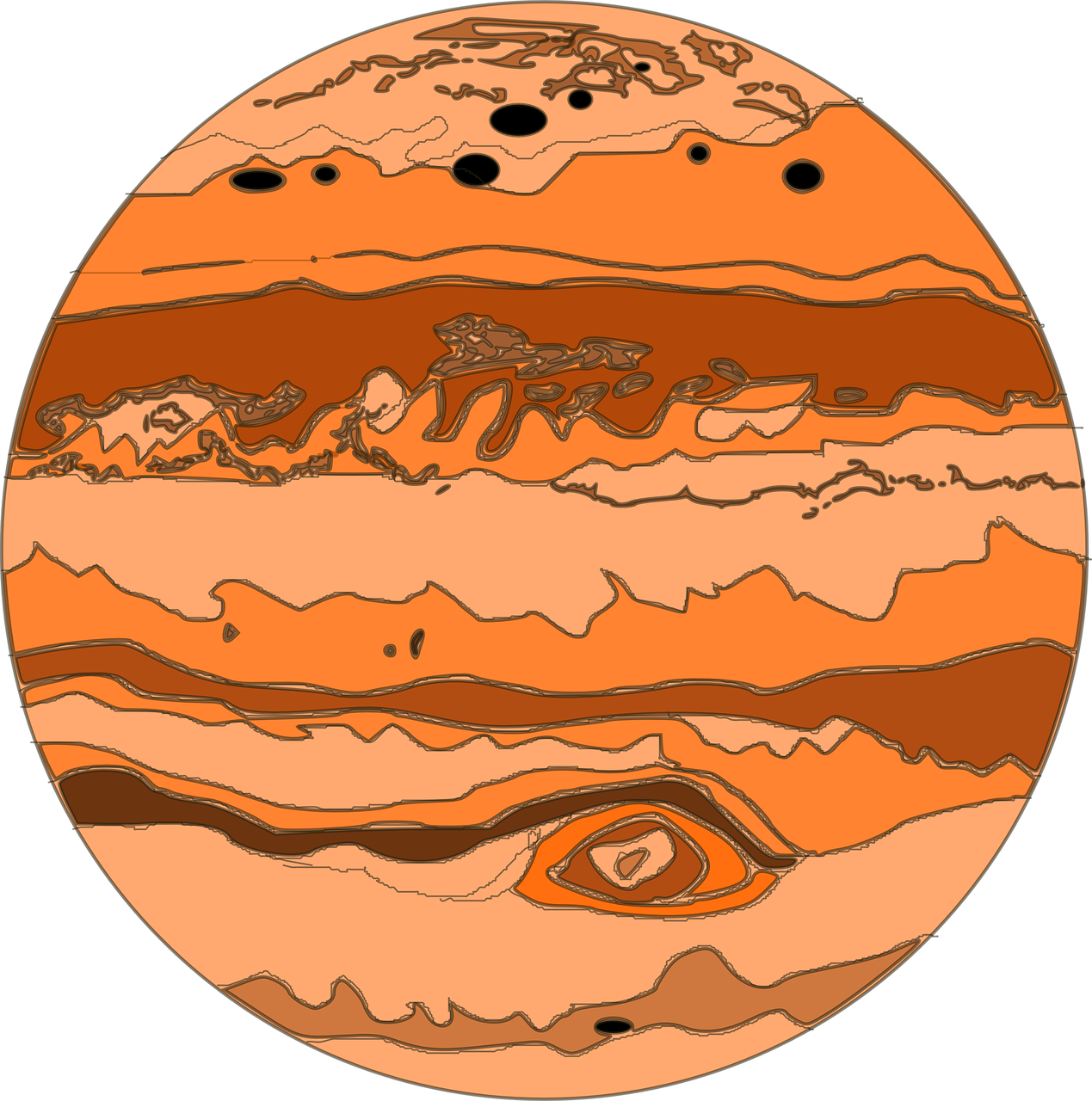 Jupiter Background PNG Image