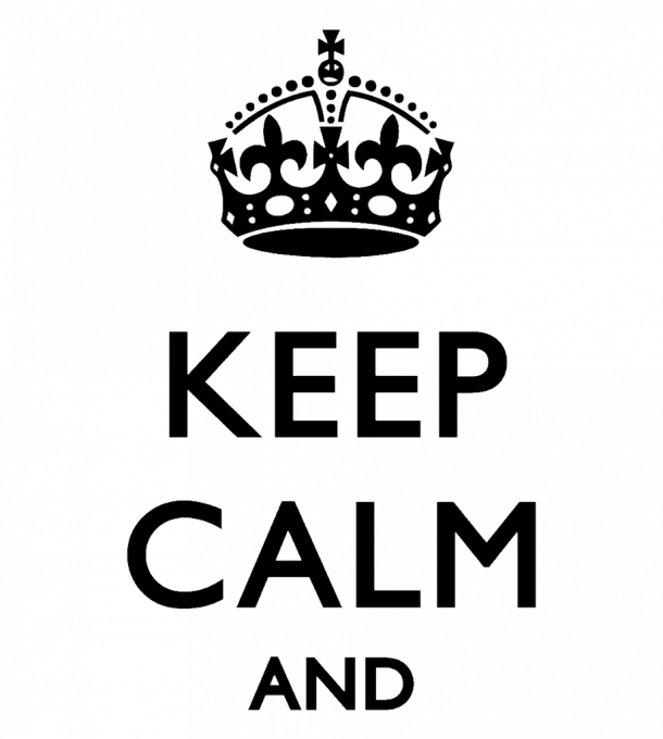 Keep Calm Logo PNG Free File Download