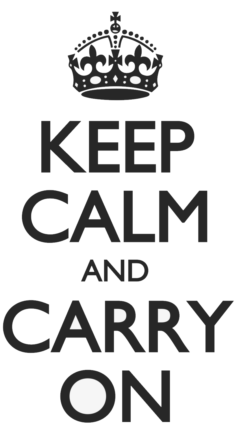 Keep Calm Logo PNG Pic Background
