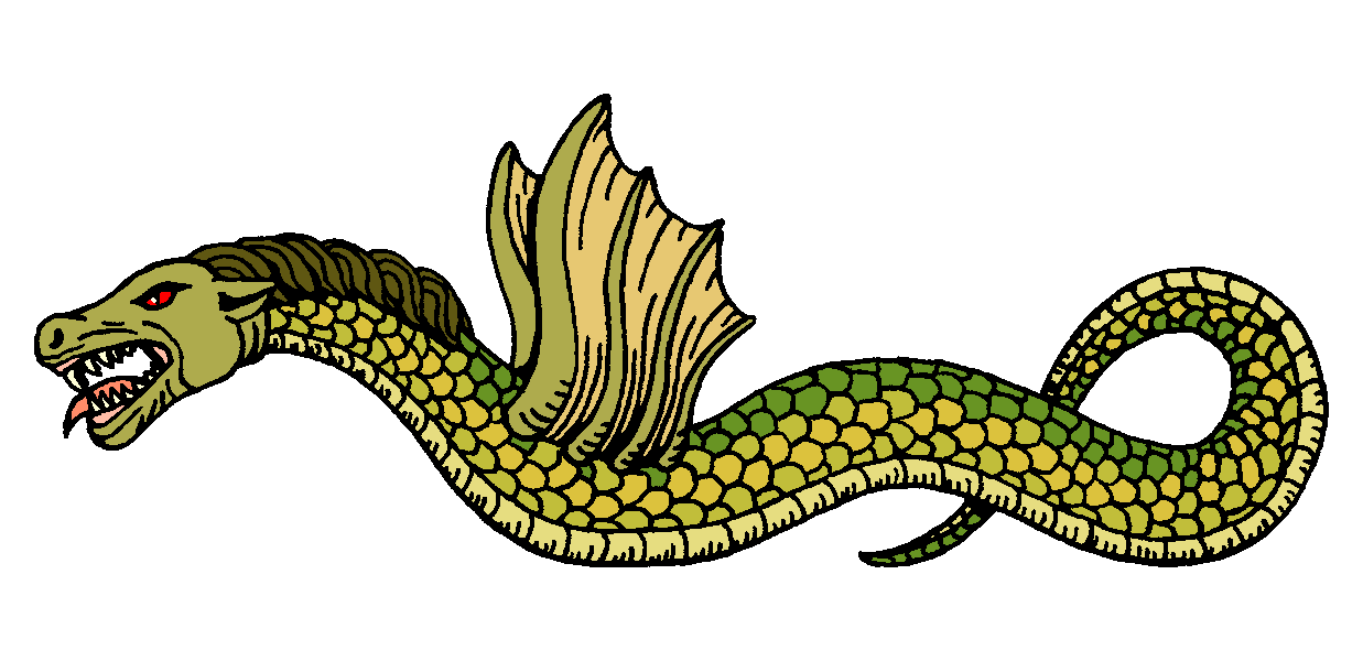 Lindworm Dragon Background PNG Image
