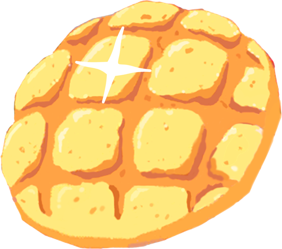 Melonpan PNG Clipart Background