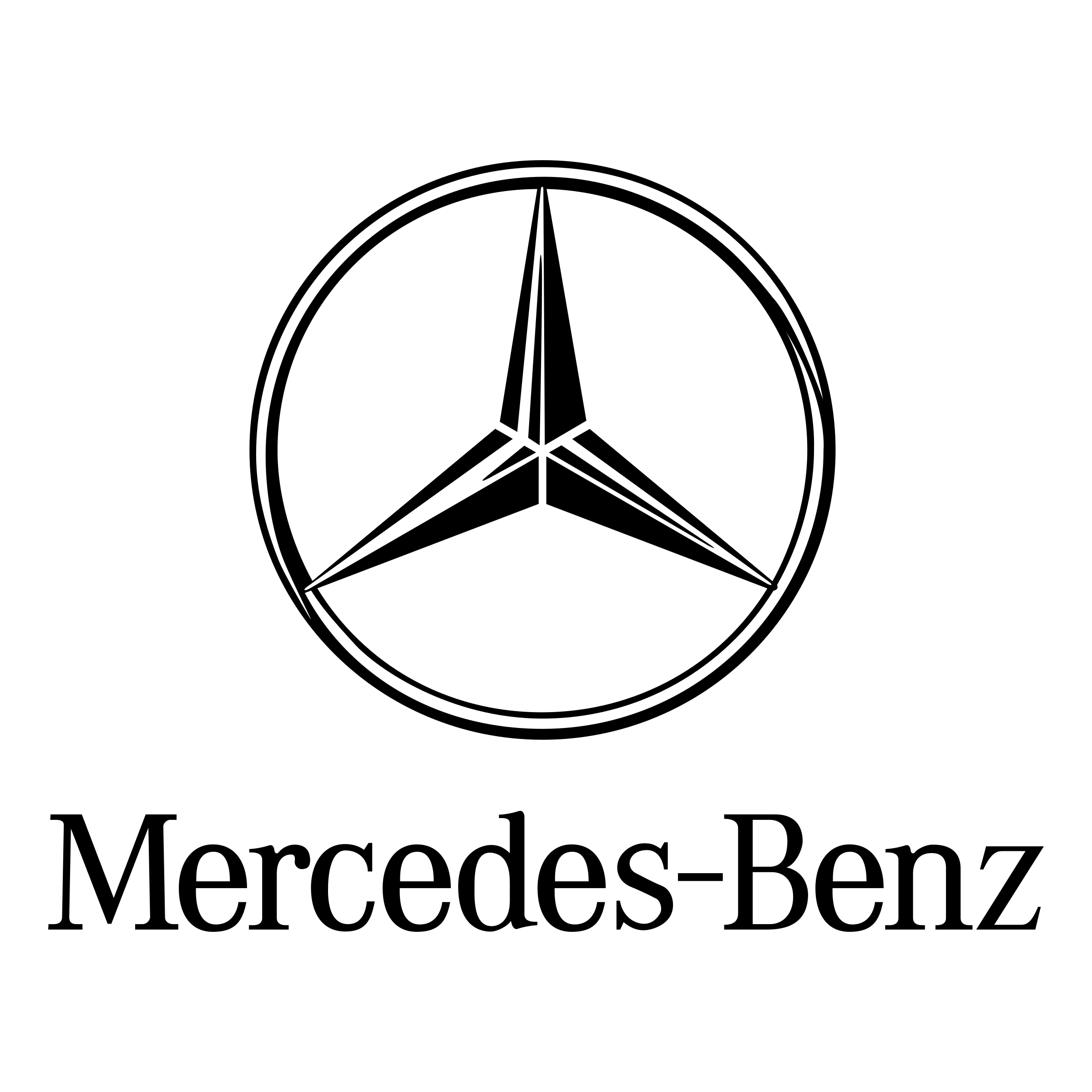 Mercedes-Benz Logo Background PNG