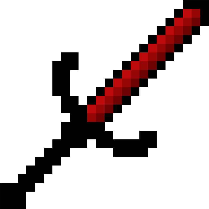 Minecraft Sword Transparent Image PNG