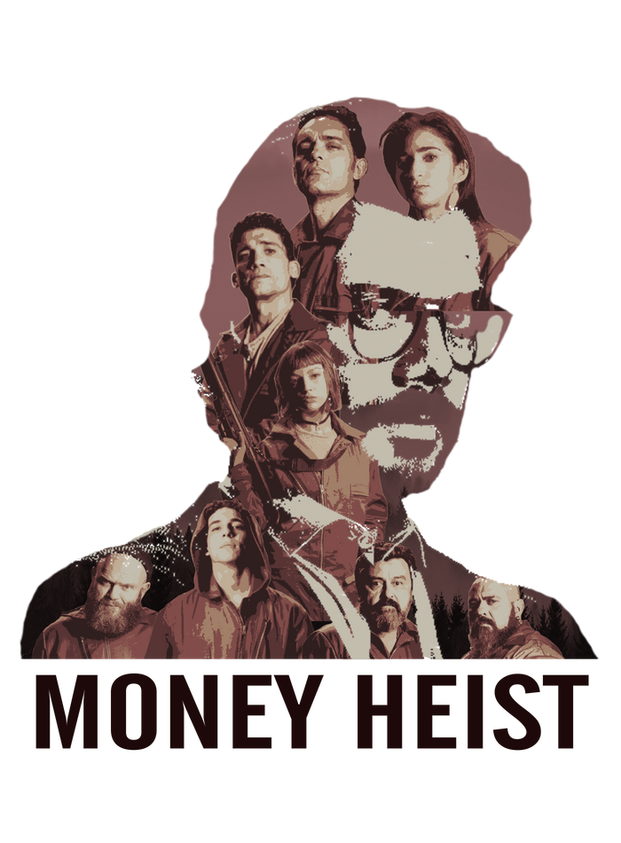 Money Heist Drawing PNG HD Quality