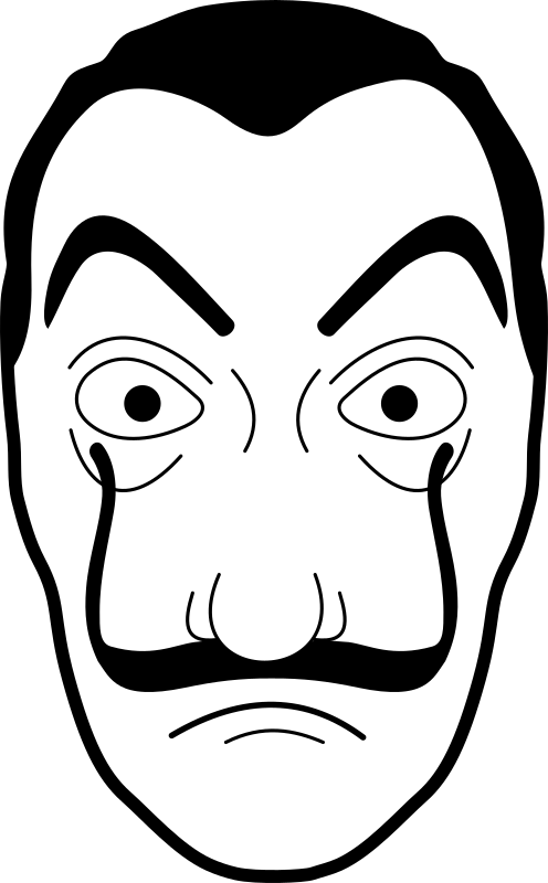 Money Heist Face Mask PNG Background