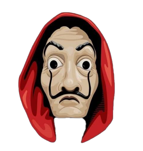 Money Heist Face Mask PNG HD Quality