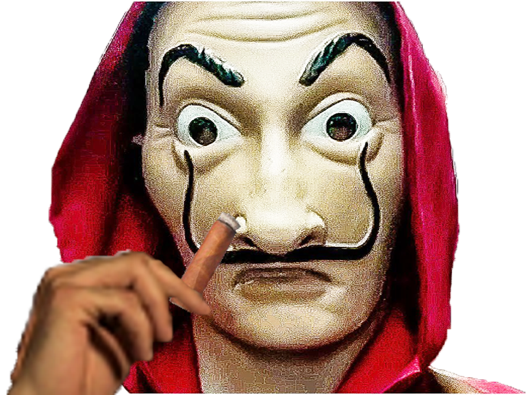 Money Heist Face Mask Transparent Free PNG