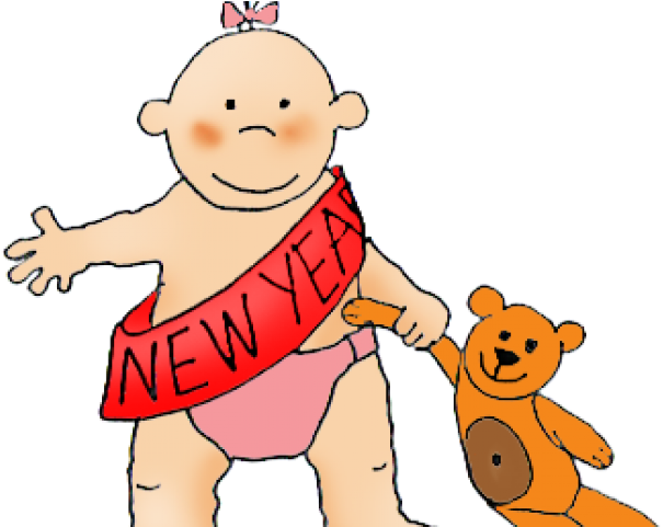 New Year Baby PNG Clipart Background