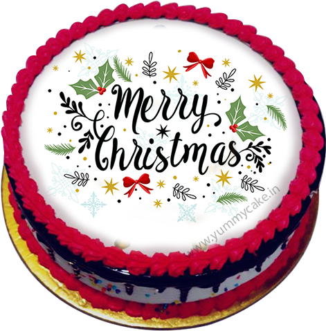 New Year Cake Background PNG Image