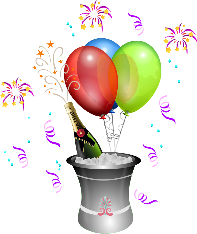 New Year Celebration PNG Clipart Background
