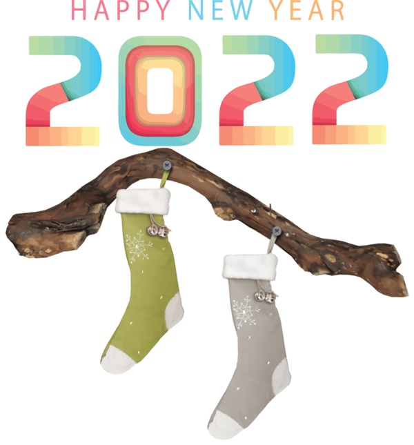 New Year Day 2022 Transparent Background