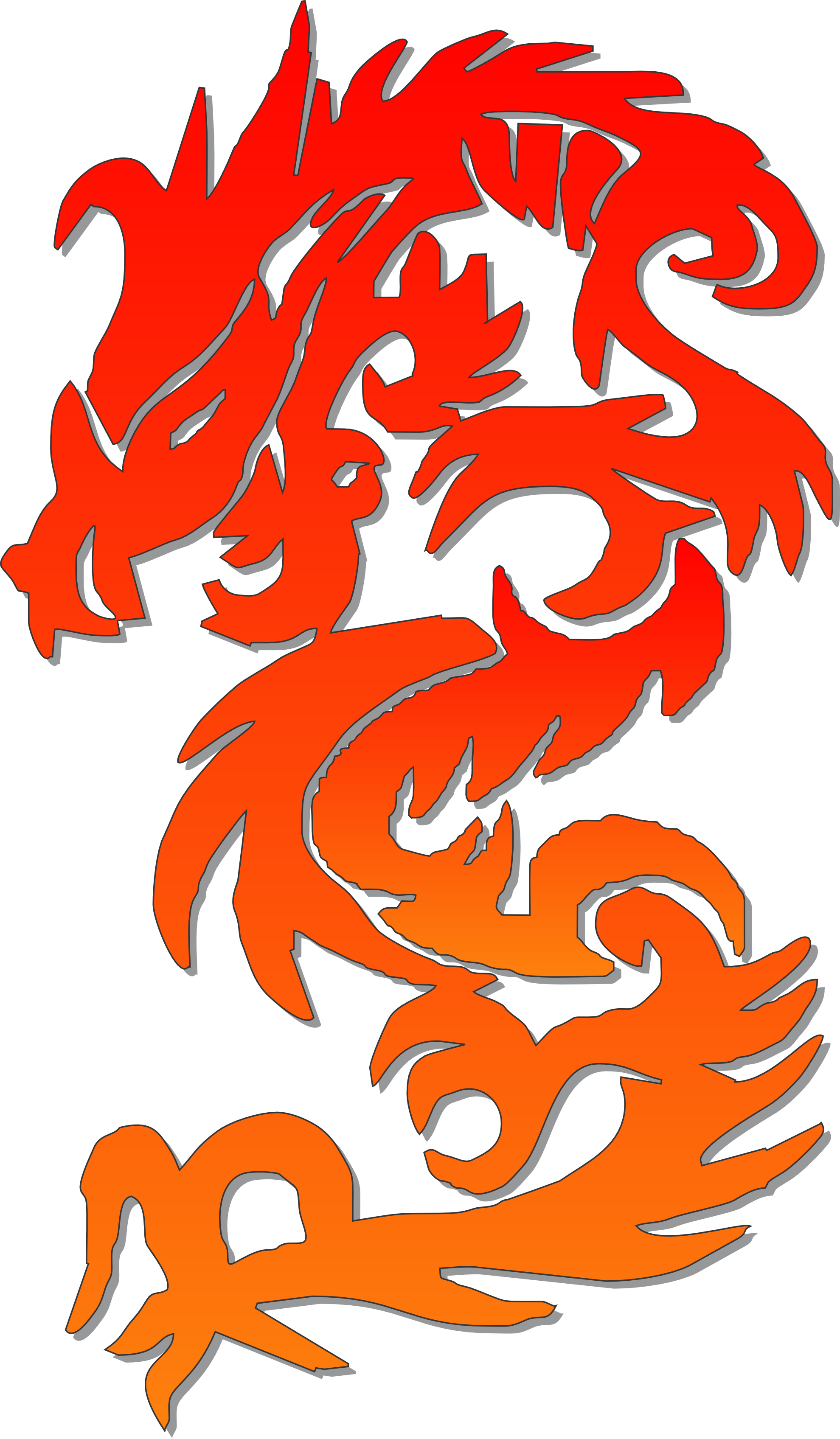 New Year Dragon Transparent Background