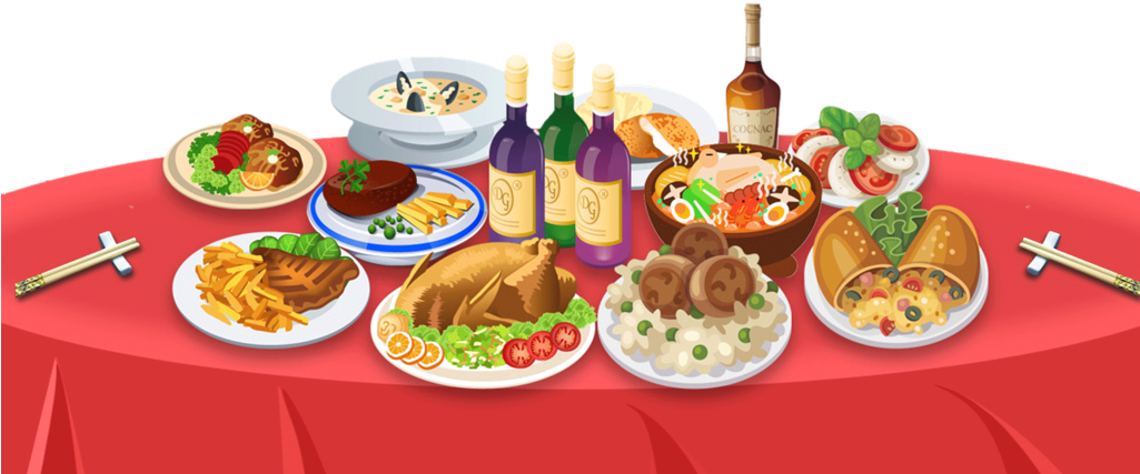 New Year Food PNG HD Quality