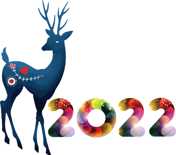 New Year Holiday 2022 Transparent Background