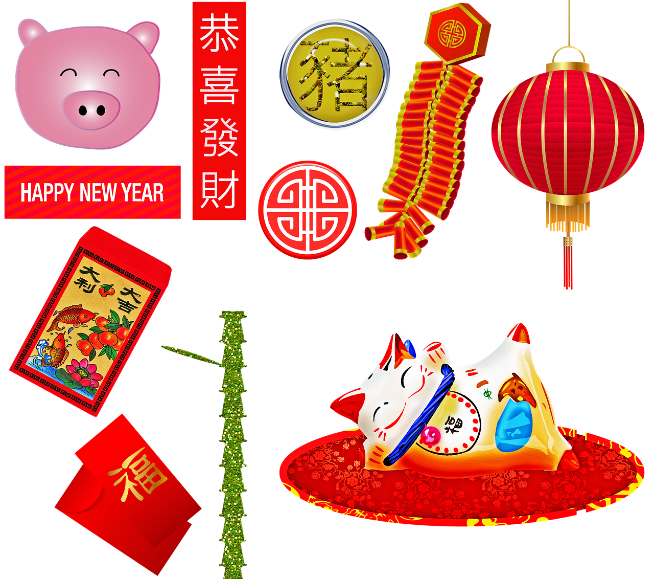New Year Japanese Background PNG Image