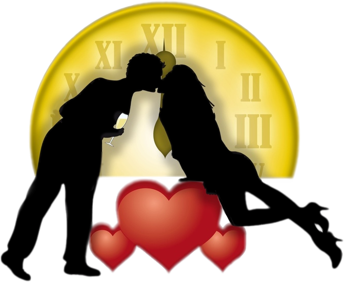 New Year Kiss Transparent PNG