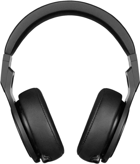 On-Ear Headphones Background PNG Image
