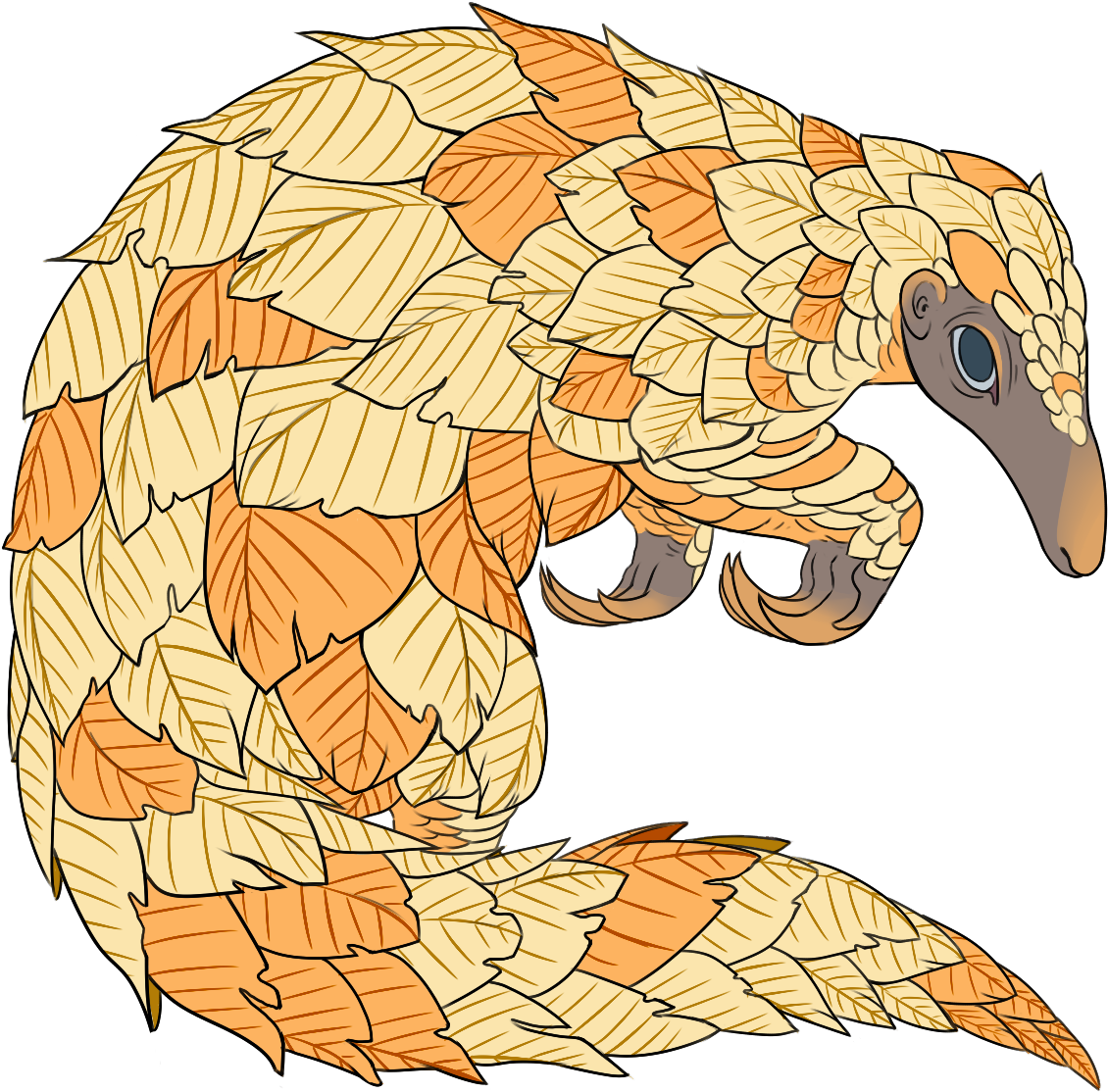 Pangolin PNG Clipart Background