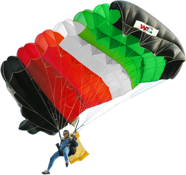 Parachuting Background PNG Image