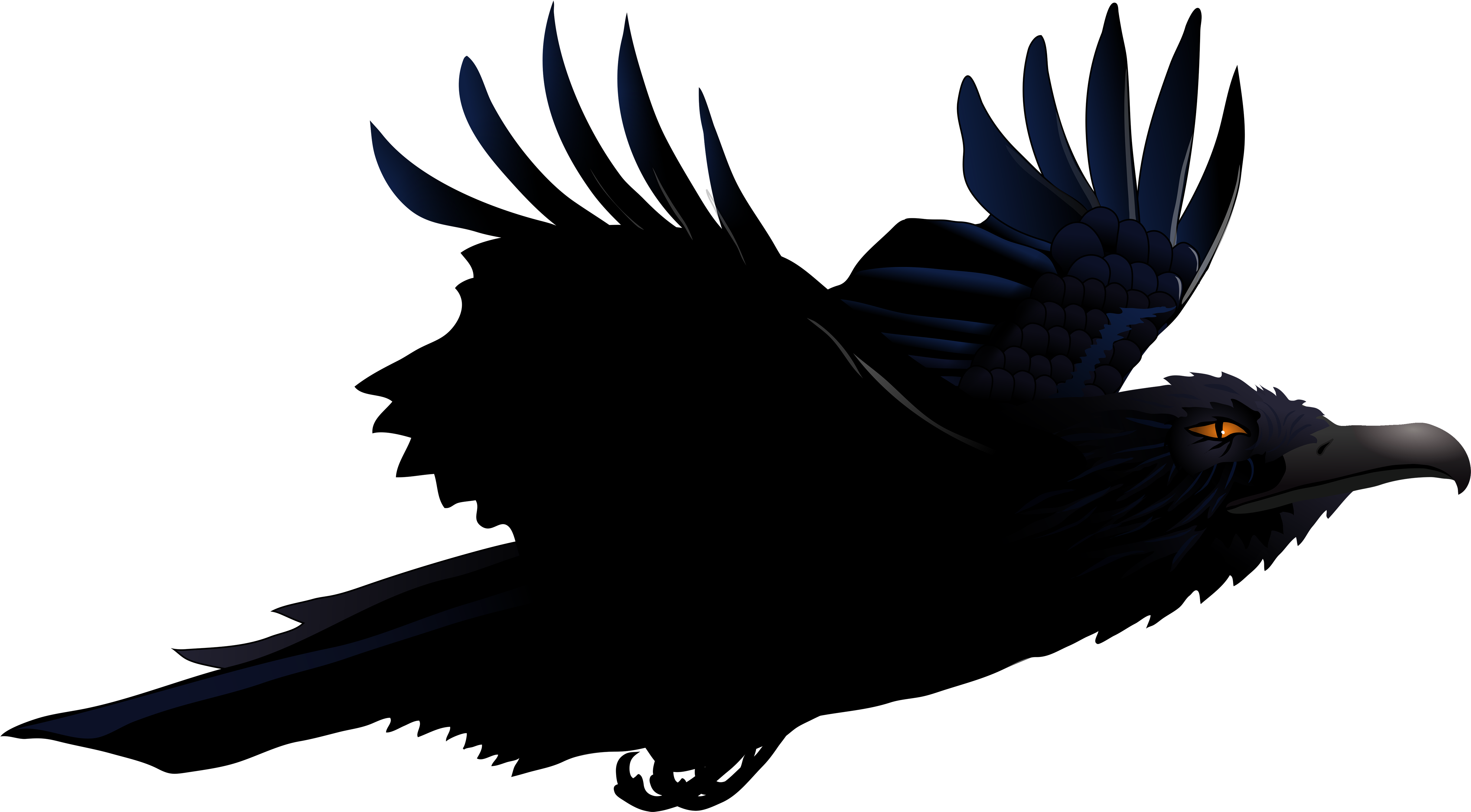 Raven PNG Clipart Background