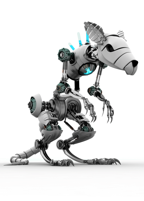 Robot Animal Background PNG Image