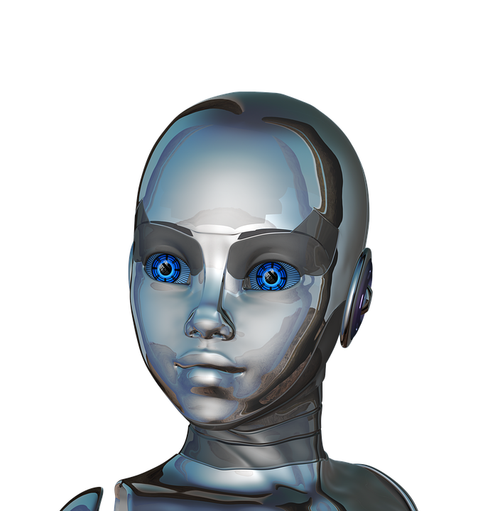 Robot Female Background PNG Image