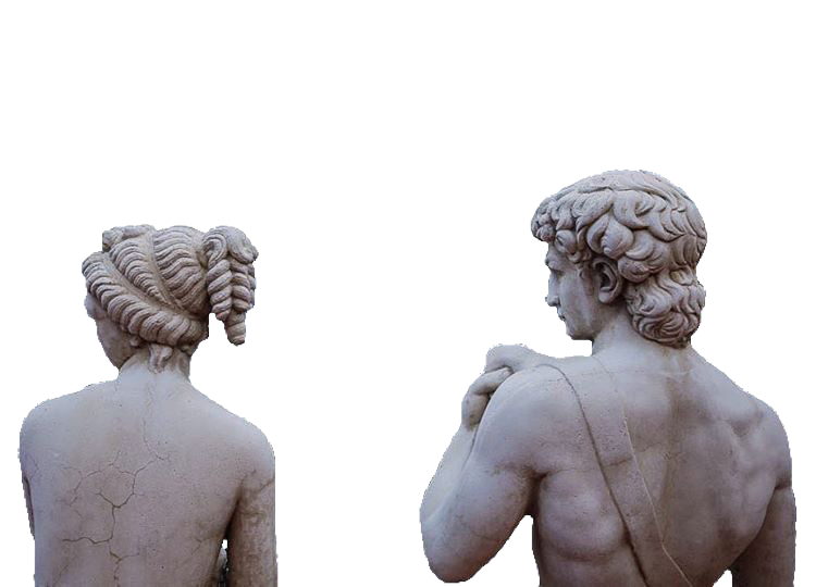 Statue Aesthetic Background PNG Image