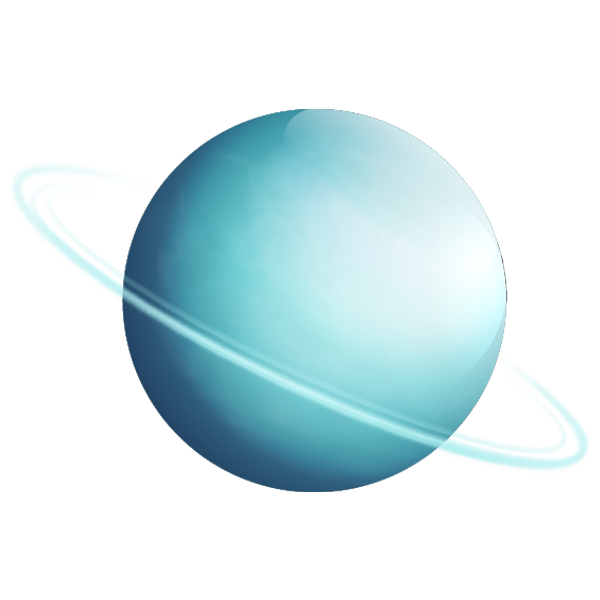 Uranus Transparentes Bild