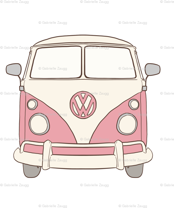 Volkswagen Bus Background PNG Image