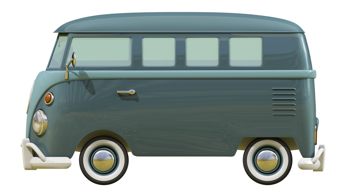 Volkswagen Bus PNG Background