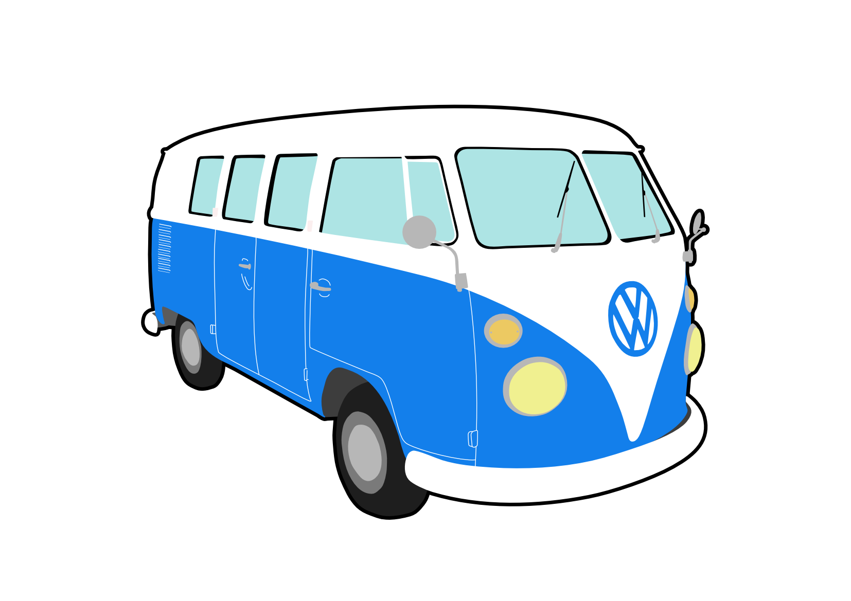 Volkswagen T1 Hippie Free PNG