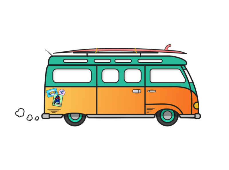 Volkswagen T1 Hippie PNG Free File Download