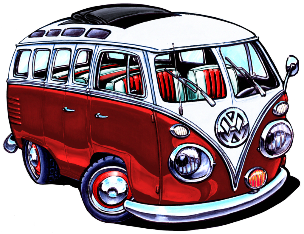 Volkswagen T1 Hippie Transparent Background