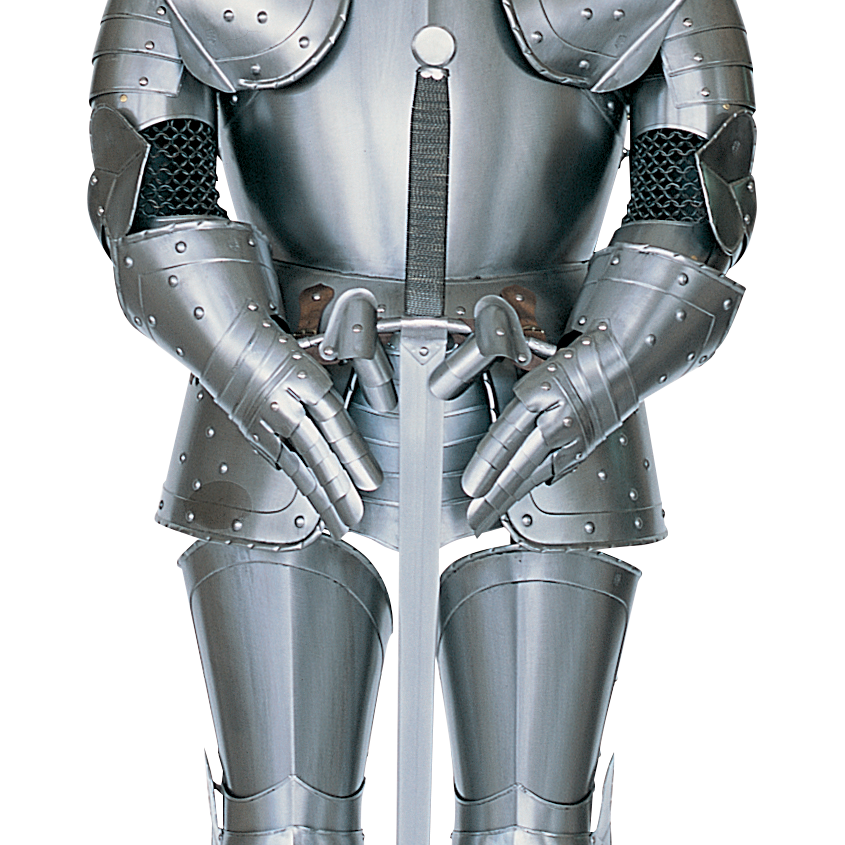 White Armor Background PNG Image