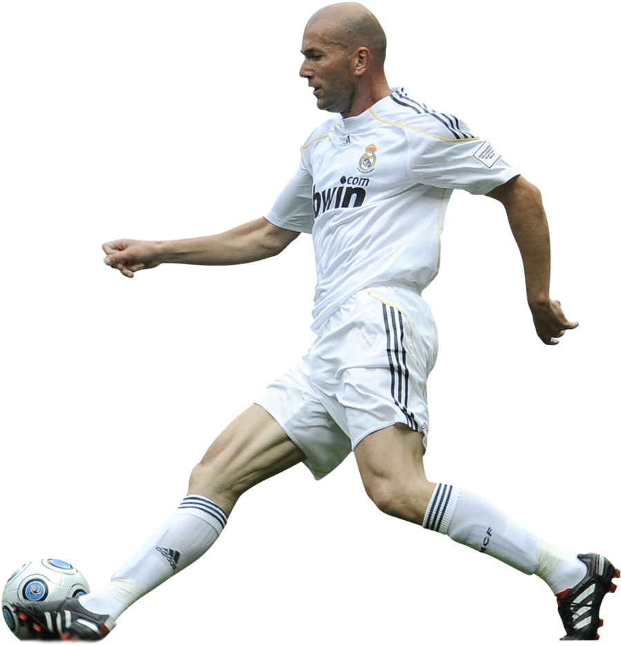 Zinedine Zidane прозрачный фон