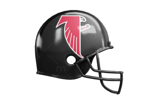 Atlanta Falcons Black Helmet Transparent Image