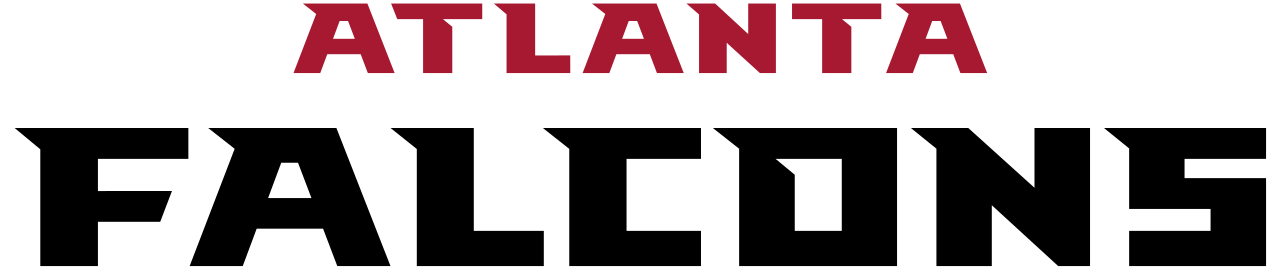 Atlanta Falcons Text Logo PNG Clipart Background