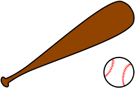 Baseball Bat And Ball Background PNG Image