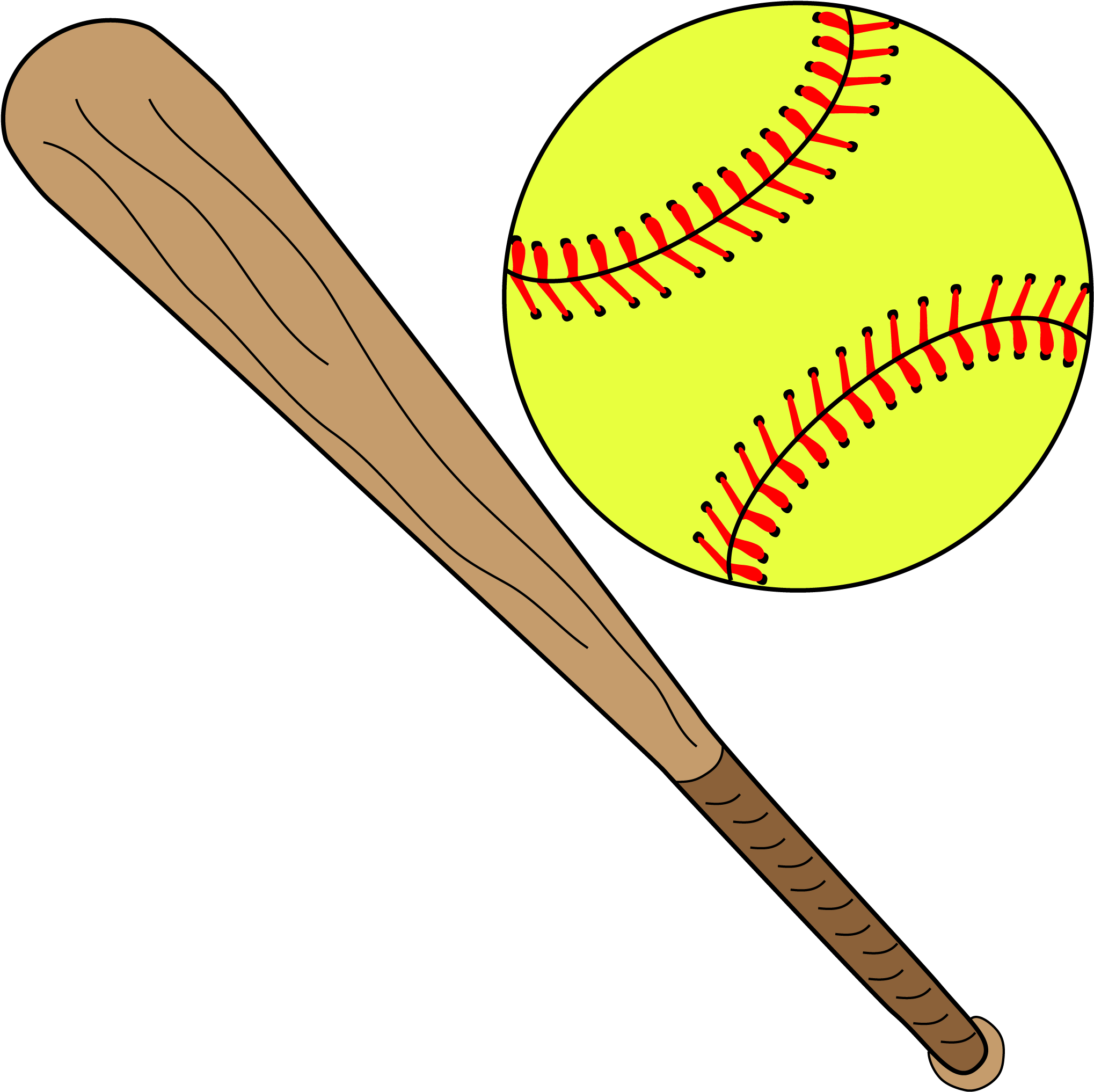 Baseball Bat And Ball Transparent Background