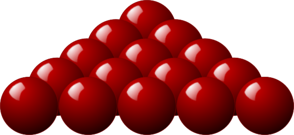Billiard Red Balls PNG Clipart Background
