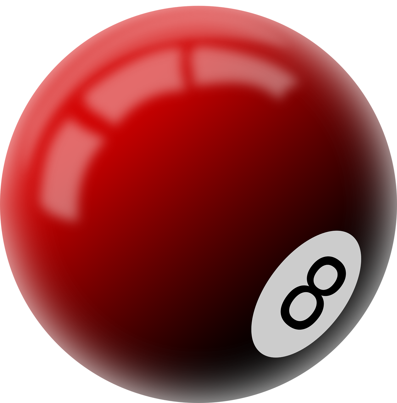 Billiard Red Balls Transparent Background