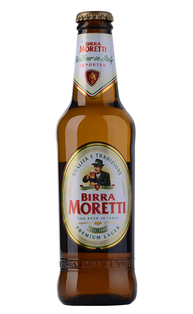 Birra Moretti Bottle Transparent Background