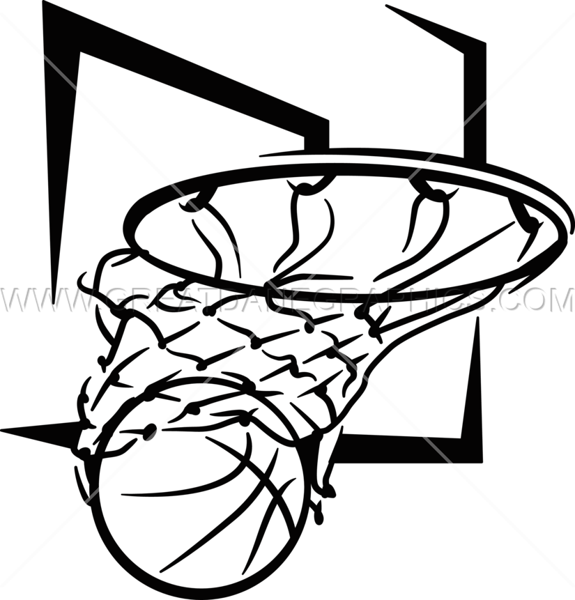 Black And White Basketball Hoop Transparent Background | PNG Play