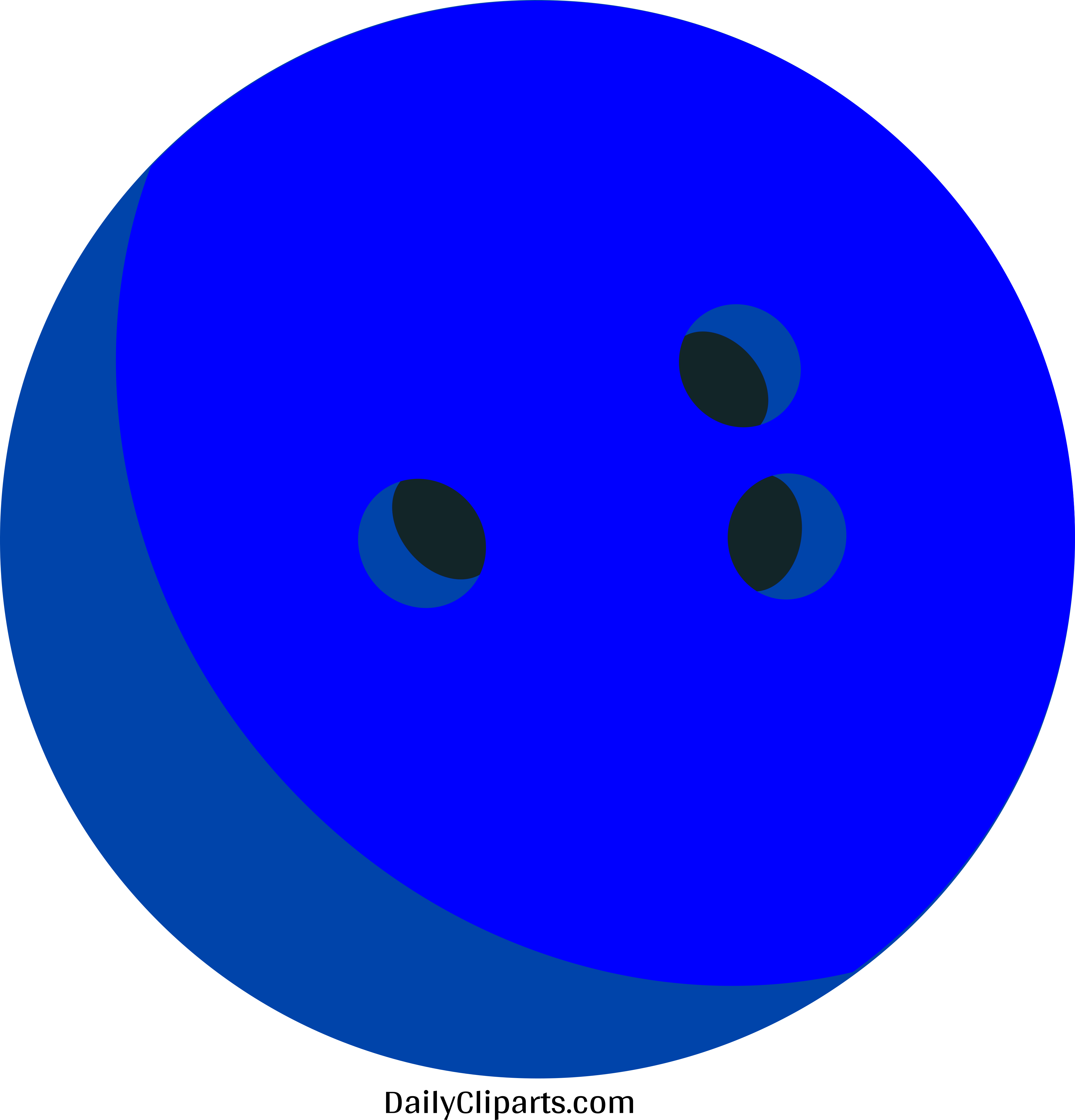 Blue Bowling Ball Background PNG Image